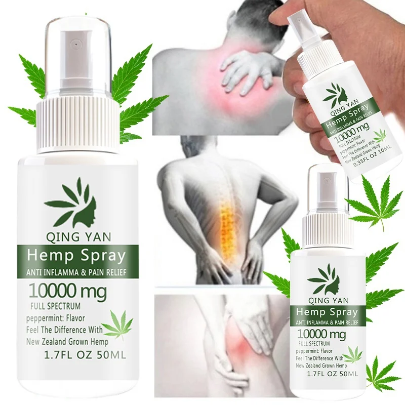 

HEMP Analgesic Spray, Waist and Knee Muscles Pain and Pain Relief Treatment, Rheumatoid Arthritis, Body Pain Relieving Oil