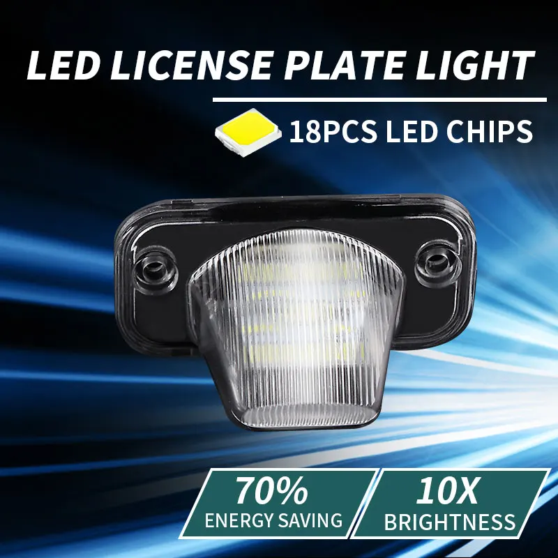 2xДля VW Passat B5 B6 Светодиодная подсветка номерного знака для Transporter T4 1990-2003 гг. без