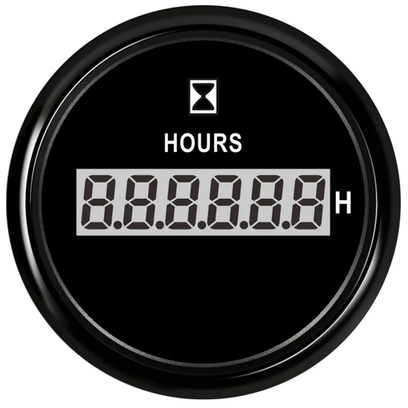 52mm Digital Hourmeters Auto 0~99999.9H Show Hour Meters 9-3
