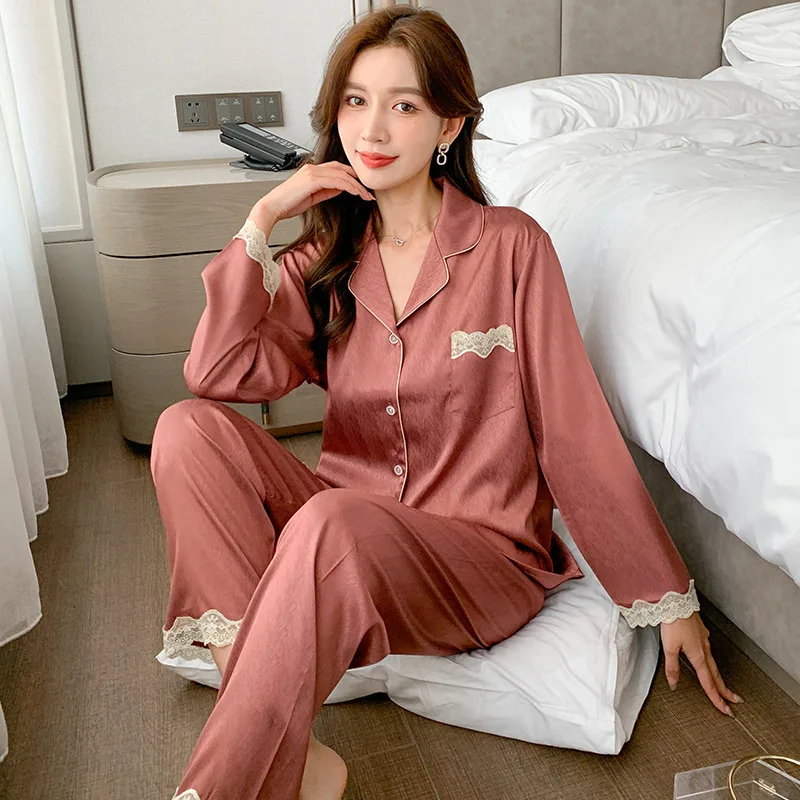 

Кружевная пижама в стиле пэчворк 2 шт. женский пижамный комплект повседневное интимное белье домашняя одежда Свободная Домашняя одежда Пиж...