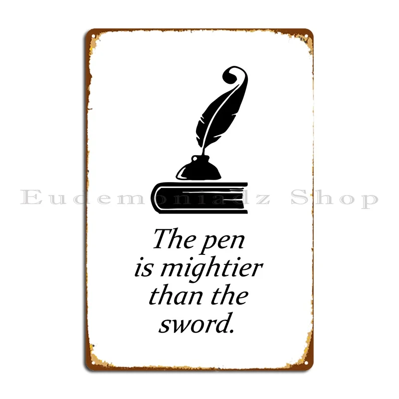 

English Proverb Metal Plaque Poster Design Design Wall Cave Decoration Cinema Tin Sign Poster