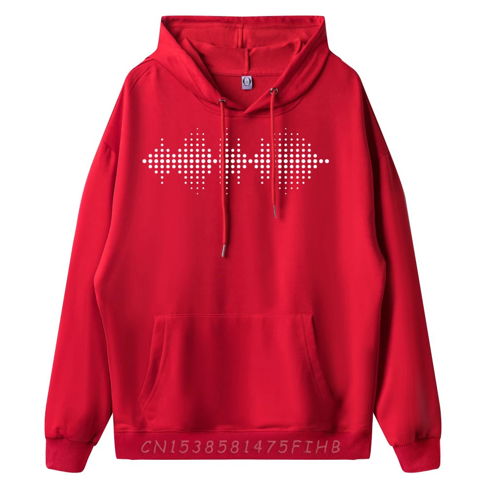 Audio Wave Sound Engineer Музыкальный продюсер DJ Кремовые толстовки Camisetas С Новым годом
