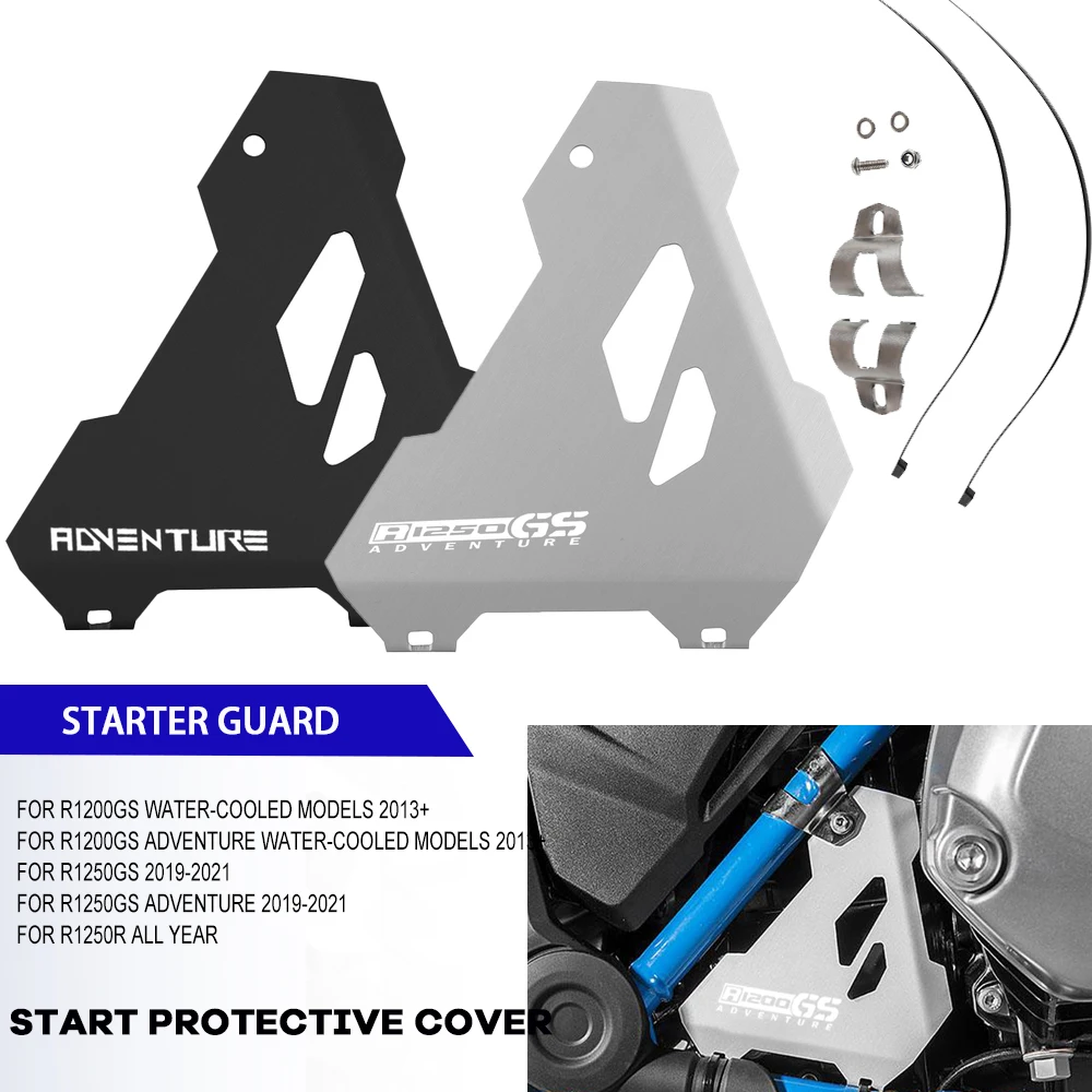 

FOR BMW R1250GS Adventure 2019 2020 2021 Motorcycle Accessories Starter Guard Protector Cover R1200GS water-cooled models 2013+