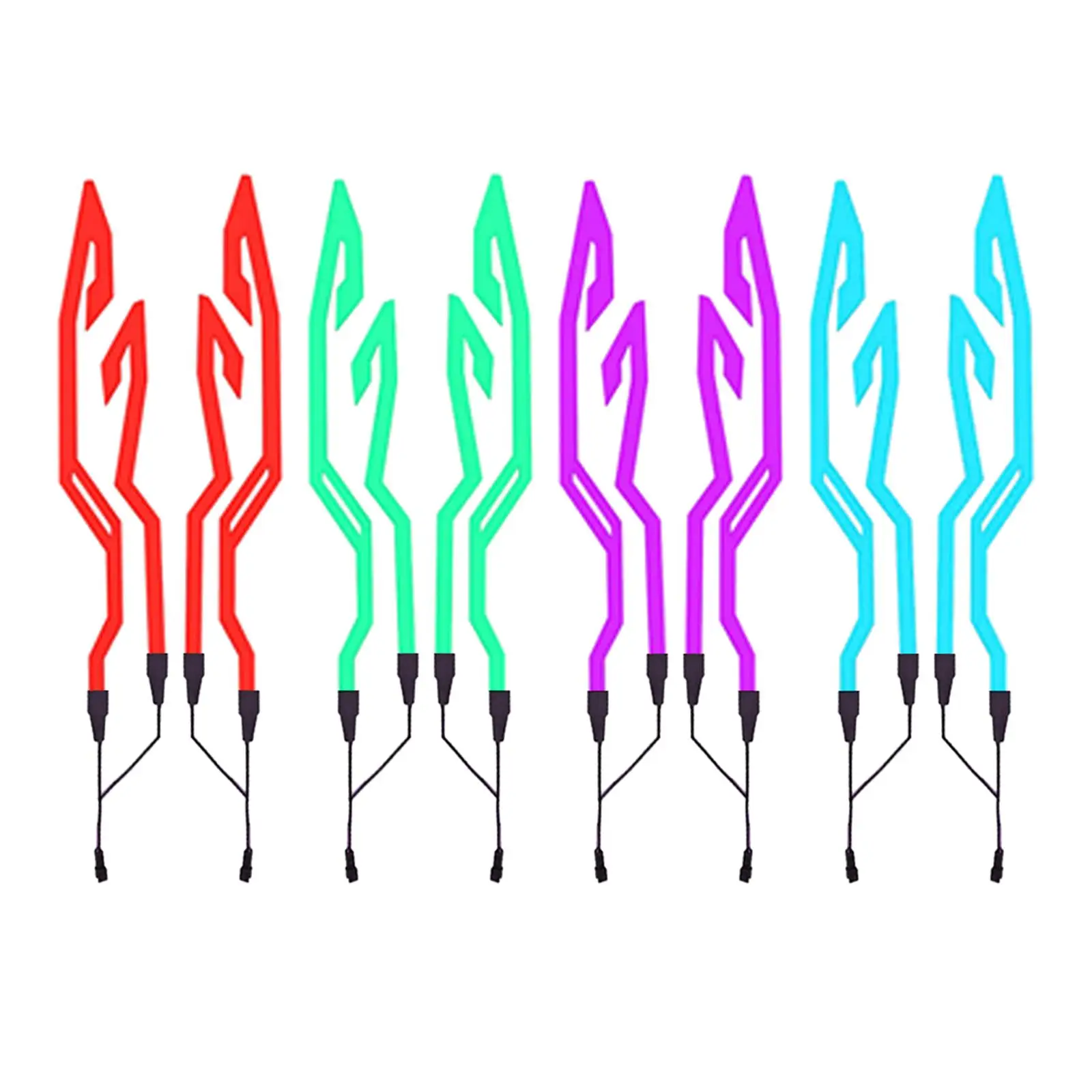 

Motorcycle Helmet LED Light Strip Cold Light Helmet Lighting Set Accessories