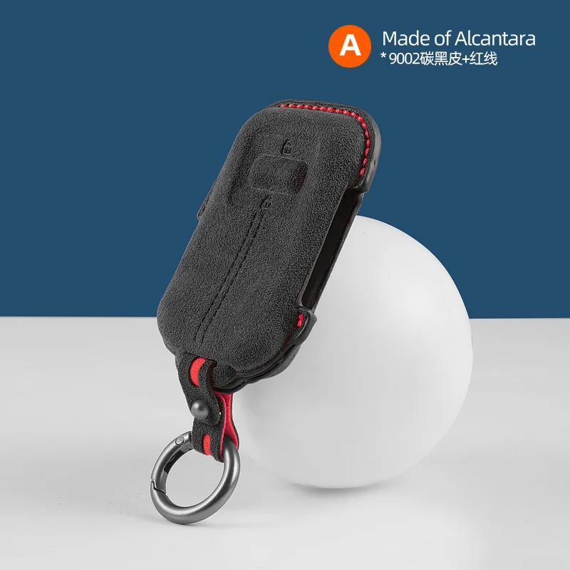 

Для Zeekr 001 9X2026 Замшевый смарт-ключа из алькантары с дистанционным управлением без ключа, чехол для брелока