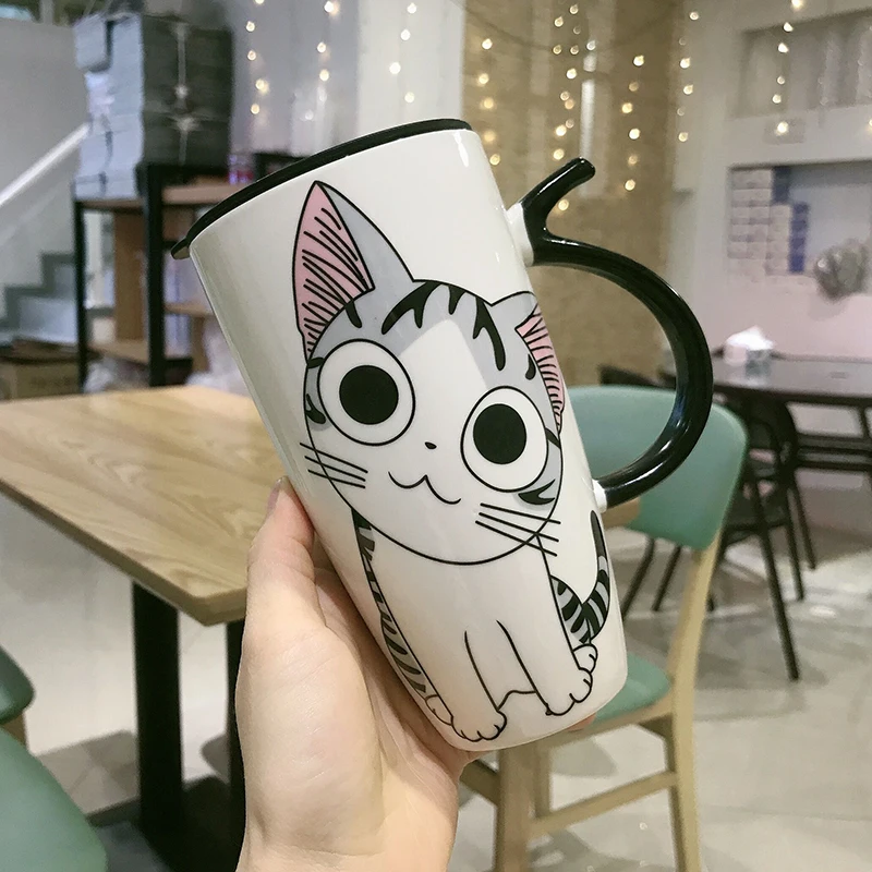 

Кружка Керамическая для мальчиков и девочек, большая емкость для офиса, дома, для питья, молока, для влюбленных