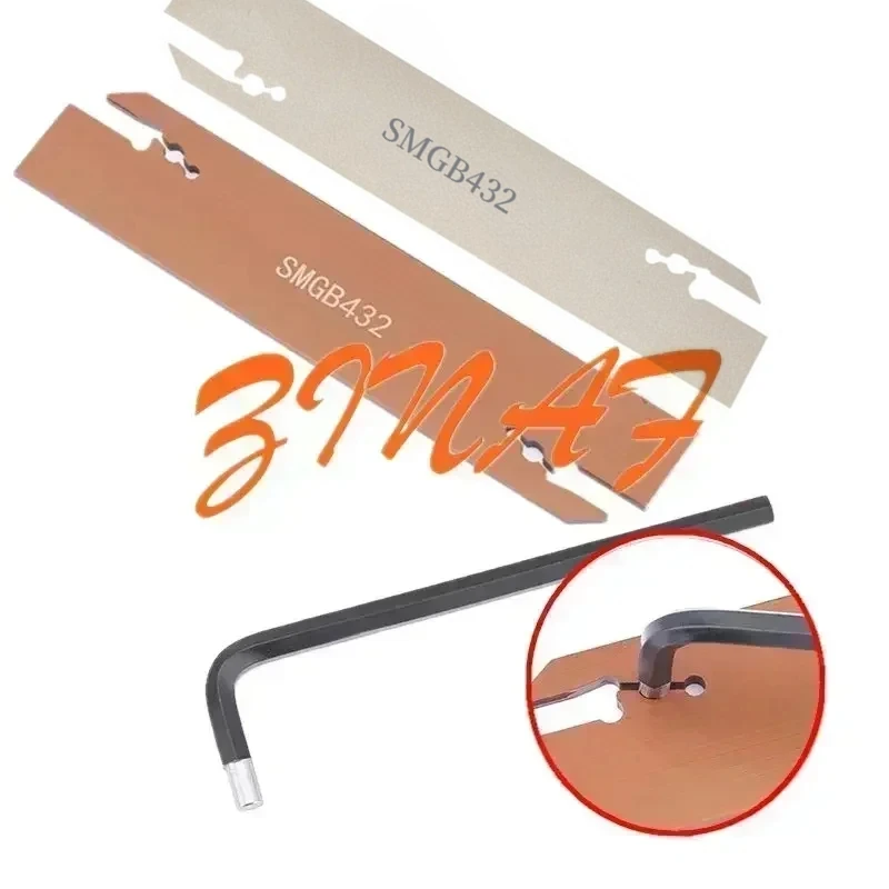 

Держатель для обработки канавок SMGB DGFH, такая же серия SMGB26-2/26-3 SMGB32-2-3-4 + ключ с замком, используется для пластинок из твердого сплава MGMN