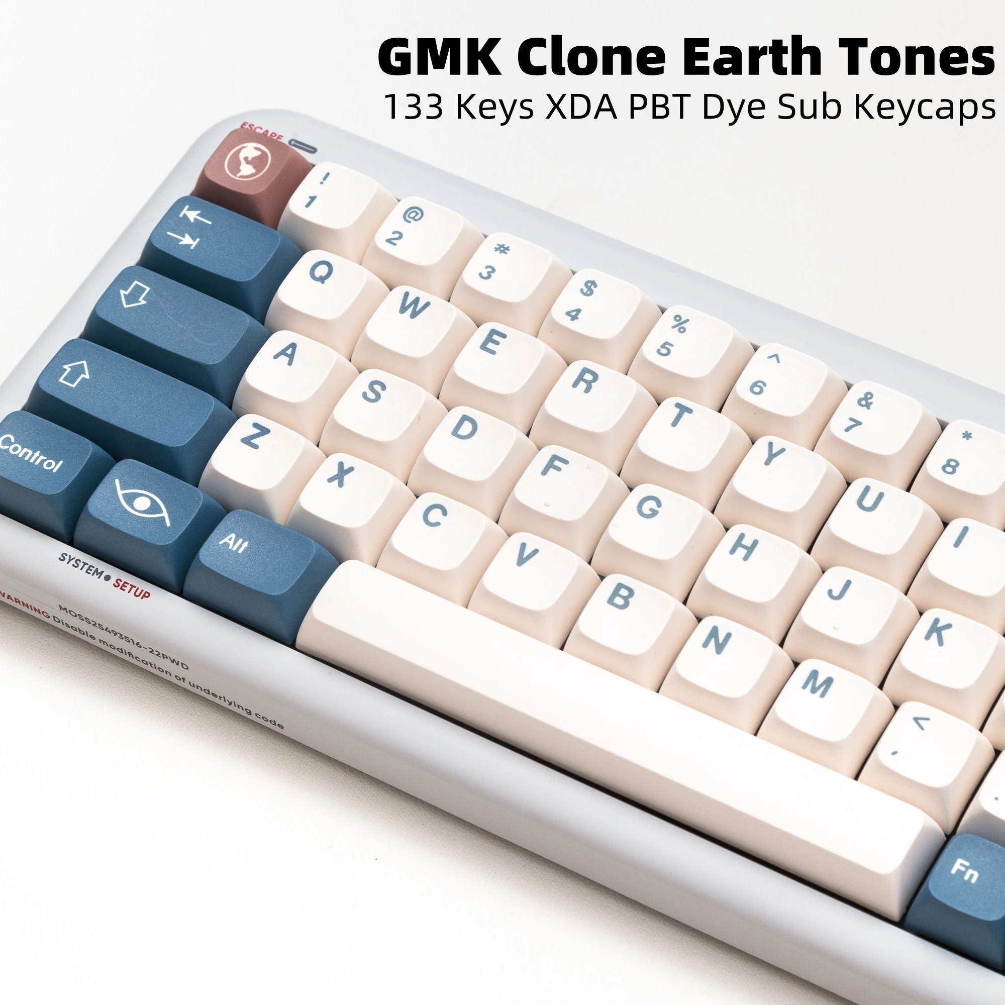 

GMK Clone Earth Tones XDA Height PBT Dye Subbed Keycaps English Personalized Keycap For Cherry Mx Switch Mechanical Keyboard