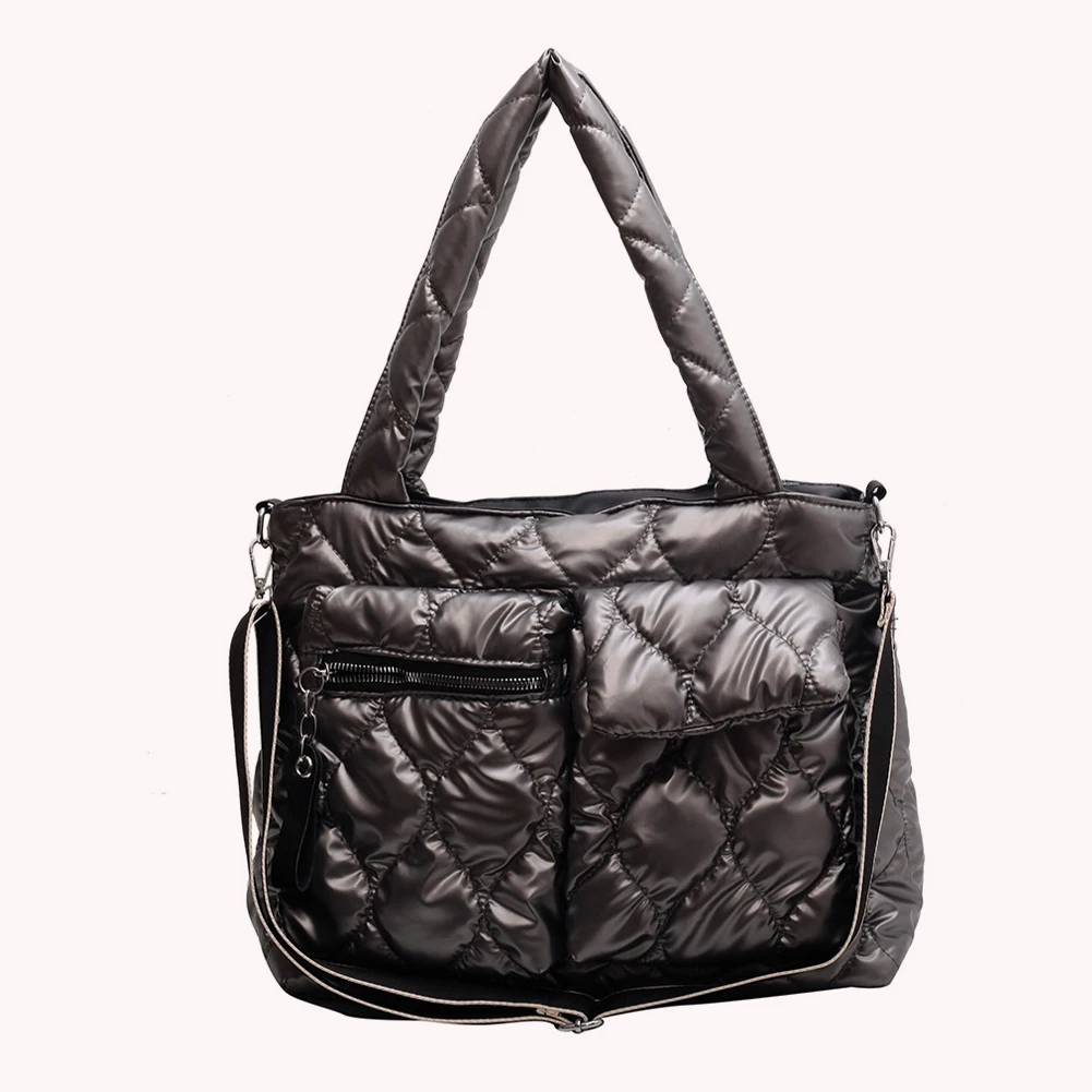 

Осенне-зимние сумки через плечо, вместительные повседневные Мягкие сумки на плечо, портативная стеганая сумка через плечо, водонепроницаем...