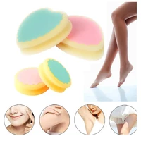2pcsset hair removal sponge high elasticity removing hairs strong water absorbent painless soft hair removal sponge