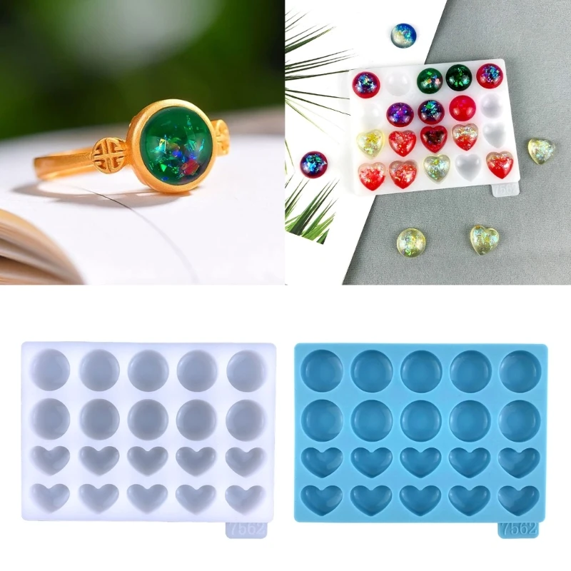 

Silicone Keychain Moulds Pendant Molds Round Heart Shaped DIY Handmade Gadgets Jewelry Making Tools Keychain Decorations