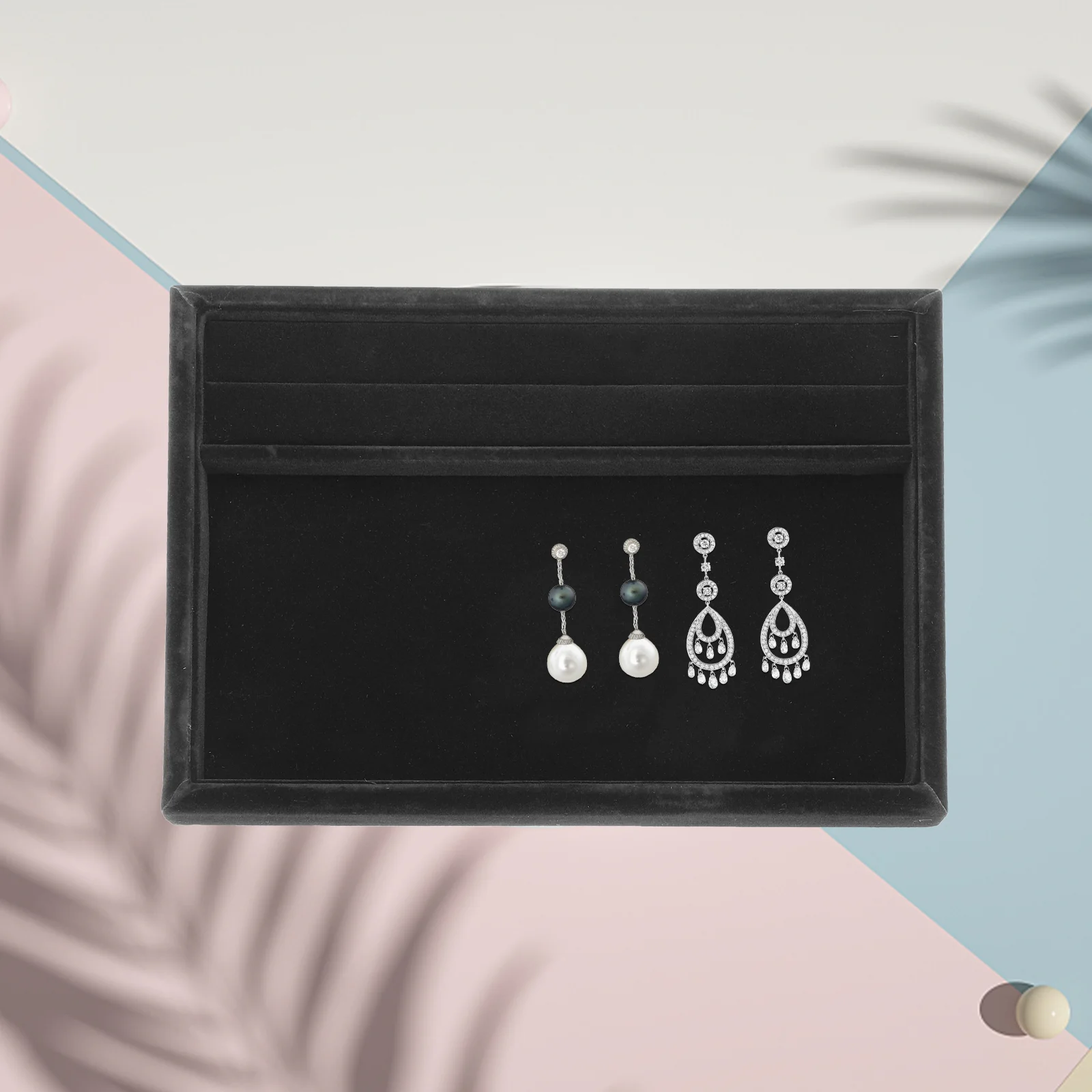 5pcs Display Tray Showcase Display Tray for Ring Earring Necklace Bracelet