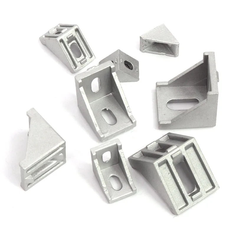 

10pcs Aluminium Profile 2020 2028 3030 3060 4040 4080 4545 Corner Bracket Fitting Angle 20 30 40 45 Connector Bracket CNC Part