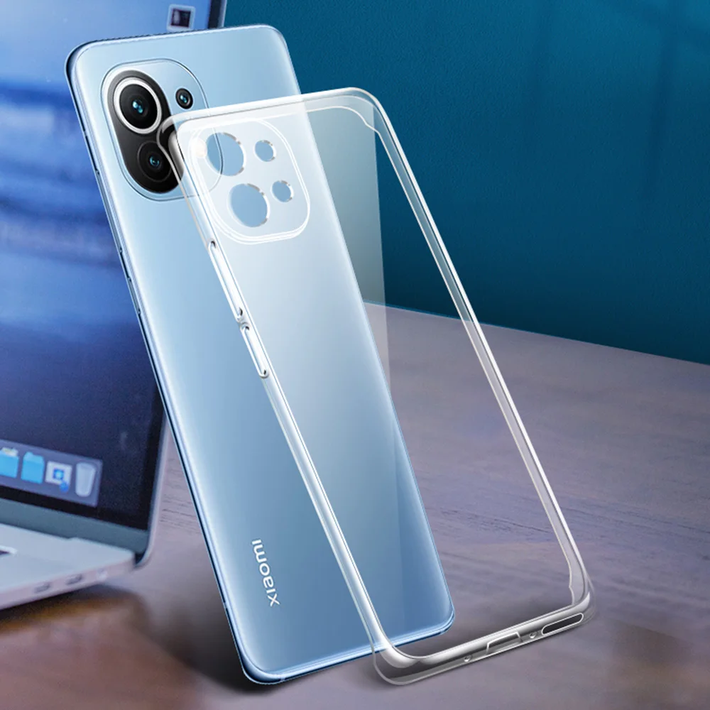 Transparent Phone Case for Xiaomi Mi 11 11T 11X Pro Ultra Lite NE Soft TPU Clear Mobile Back Cover Mi11 11i 11Lite T i Funda Bag
