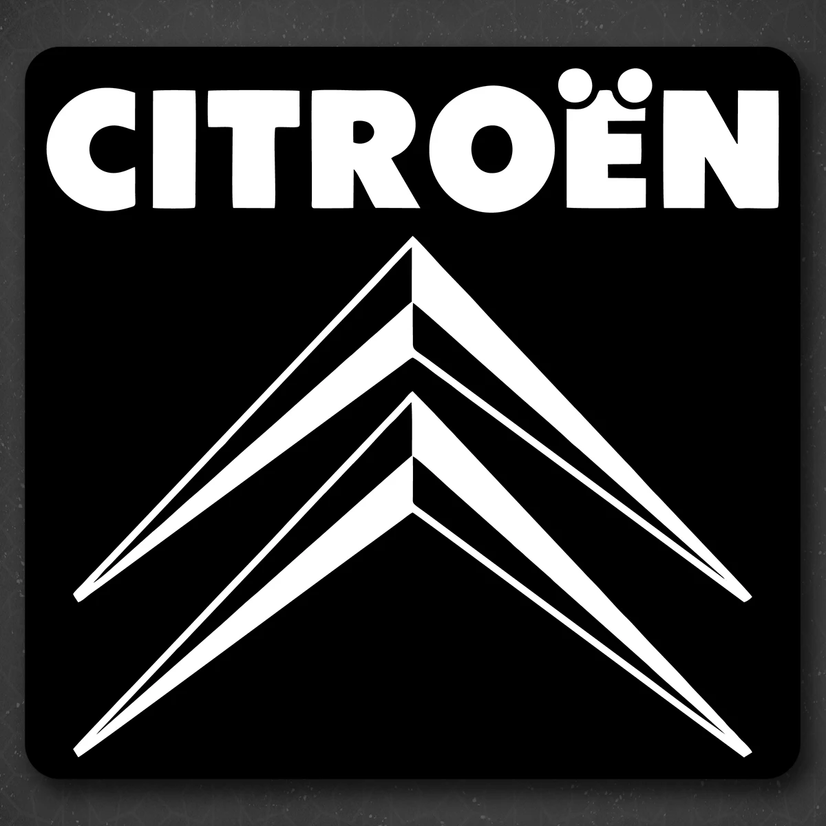 Наклейка на авто &quotCITROEN - Ситроен&quot 20x19 см |