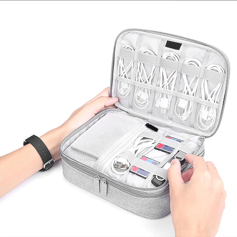 

Universal External Hard Drive Case Protective Sleeve Pouch For Ipad Digital Hard Disk Fashion Usb Gadget Data Cable Organizer