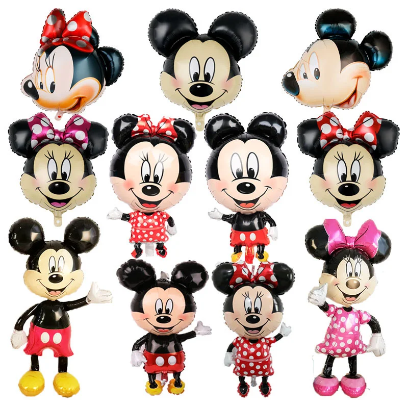 

115cm Giant Mickey Minnie Mouse Balloon Cartoon Foil Birthday Party Balloon children Birthday Party Decorations kids Gift 1pcs