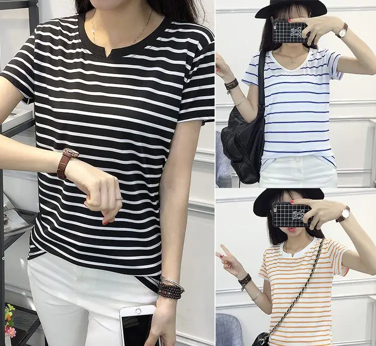 

2020 Garment Women Short Sleeve Red lvory Shirt