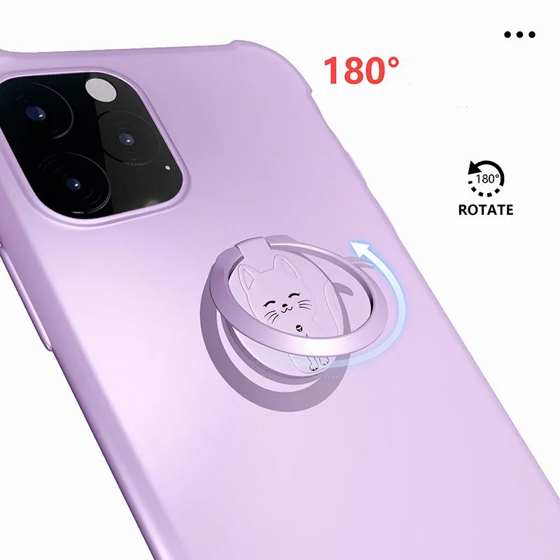 Металлическое кольцо-держатель для телефона с изображением милого кота |