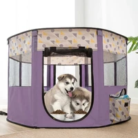 pet playpen dog cat tent bed portable folding baby house cage for dogs cats delivery room puppy indoor round fence large kennel