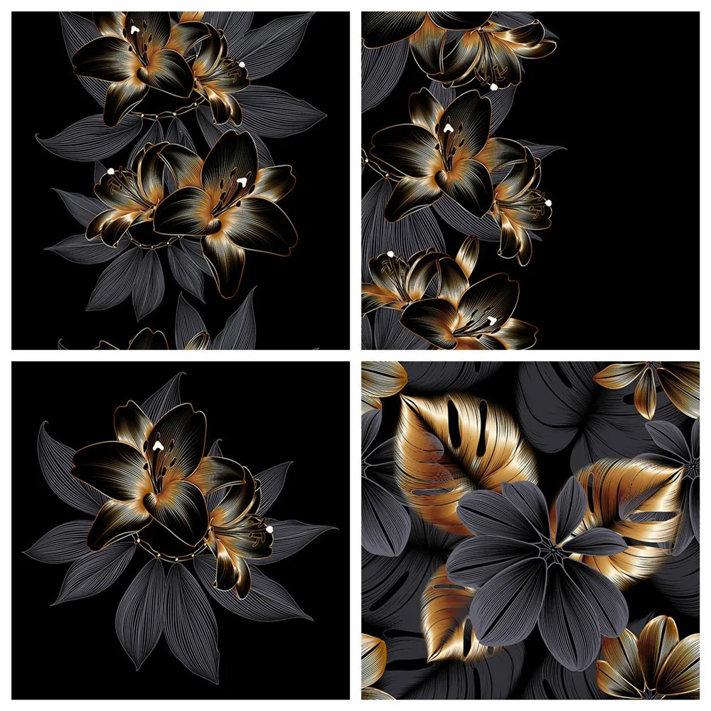 

Алмазная 5d Вышивка JIEME «сделай сам», вышивка крестиком, лист, цветок, мозаика, живопись, черно-желтое украшение для дома