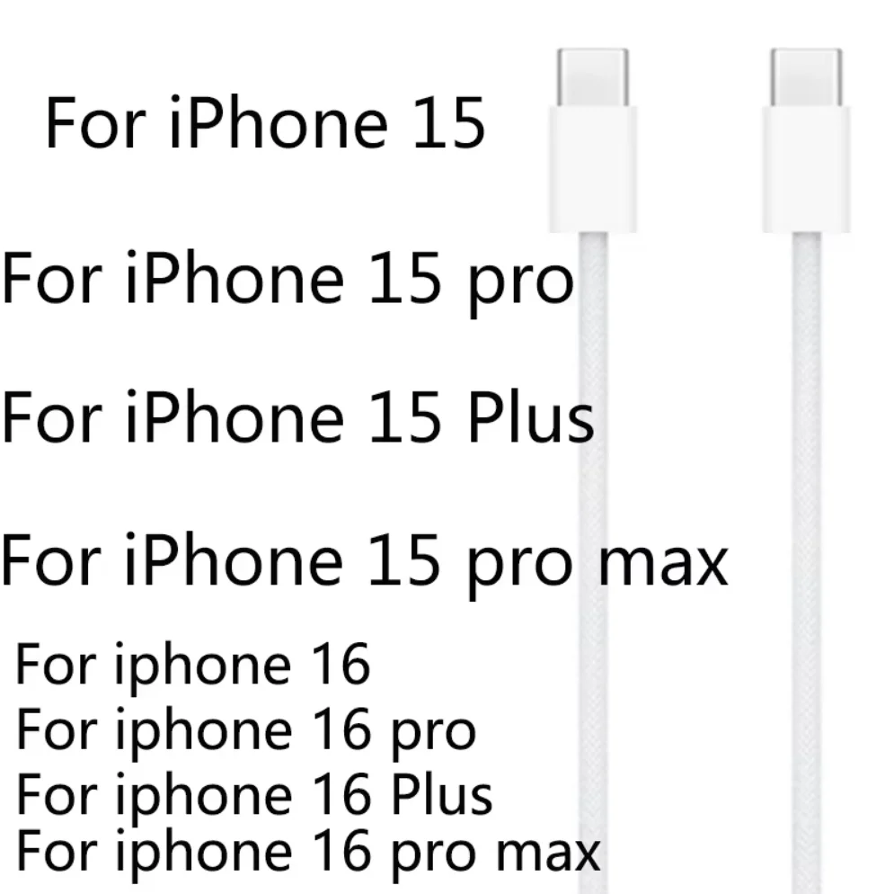 Фото Оригинальный адаптер питания USB-C мощностью 20 Вт для iphone 16 15 14 13 mini Pro Max Type C, быстрое зарядное устройство для Apple, кабель для iPhone X 11 12 Plus №2