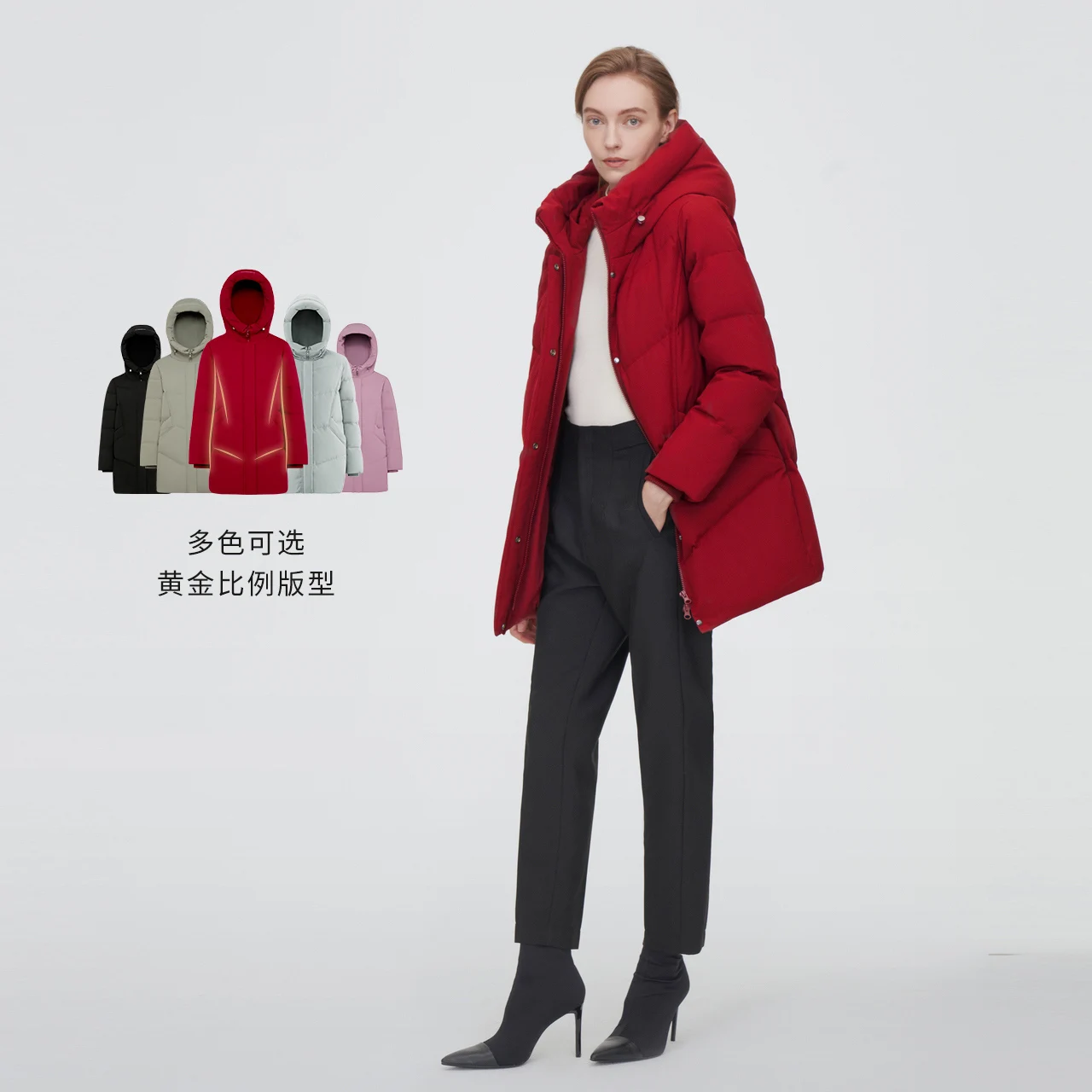 BOSIDENG 2024 новый пуховик для женщин теплая зимняя куртка утепленная