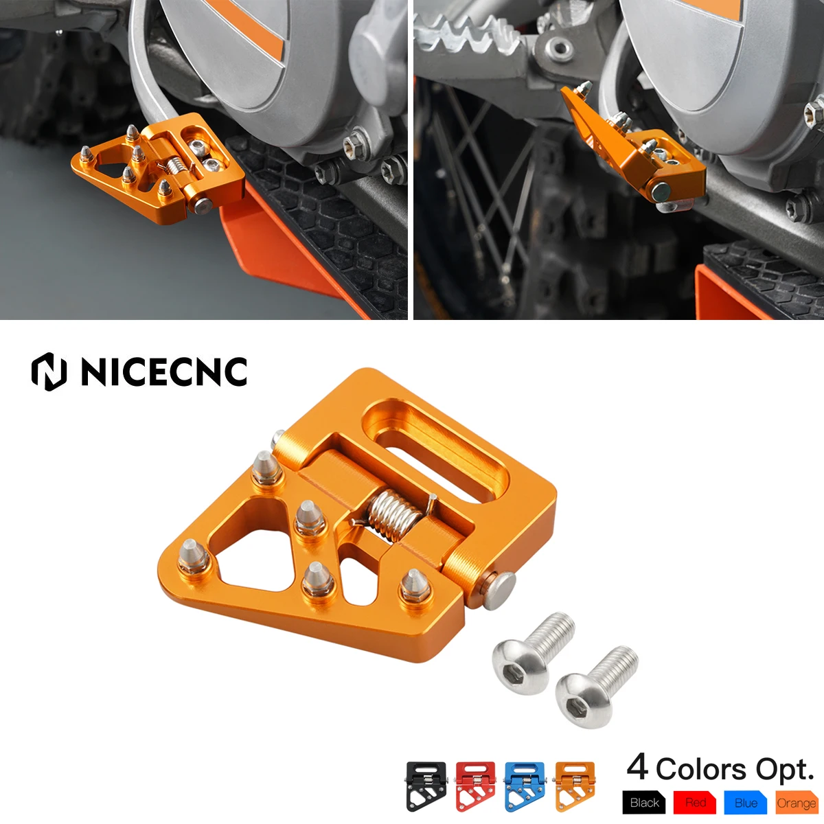 

Rear Brake Pedal Step Tip Plate For KTM 125 150 200 250 300 350 400 450 500 530 SX SXF XC XCF XCW XCFW EXC EXCF 04-15 EXC300