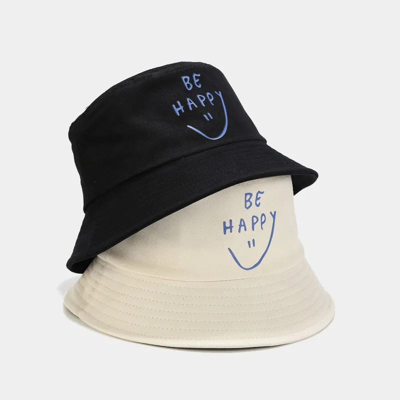 

LDSLYJR 2022 LDSLYJR хлопковая Панама с надписью Be Happy модная бейсболка для путешествий на открытом воздухе для мужчин и женщин 82