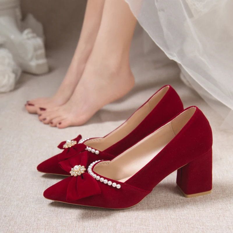 2023 Round Toe Gold  Heels Basketball Platform Slip On African Woman Shoe Chunky Sandals Latest Lace-Up Slip-On Burgundy Casual