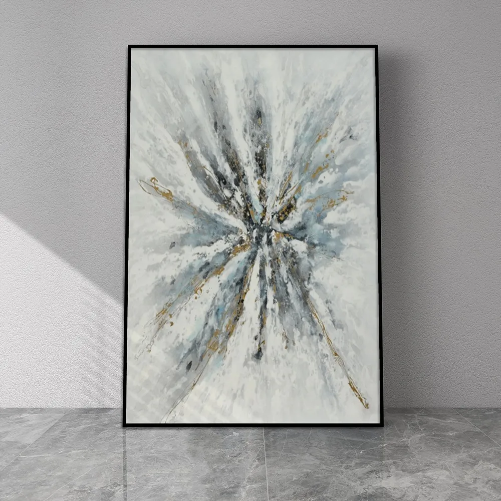 

Abstract Modern Flower Oil Painting No Frame Handmade On Canvas Hanging For Living Dinner Room Bedroom Wall Art Home Deco