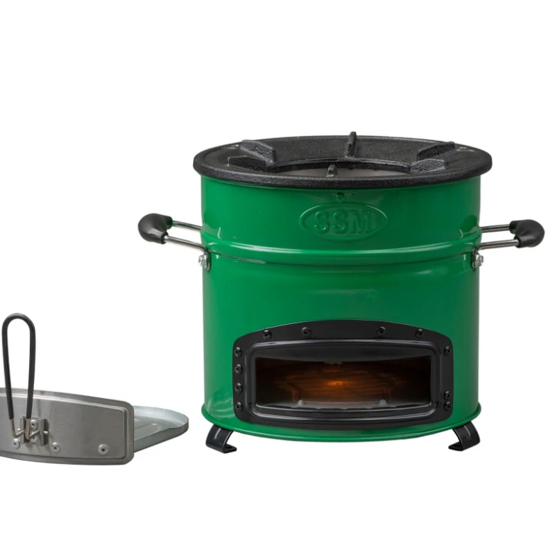 

Smoke-free Outdoor clean Burning Portable Carrying out camping charcoal stove