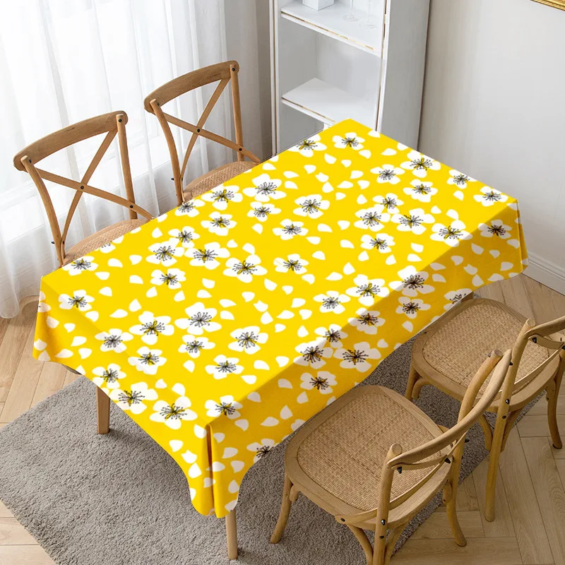 

2022 Simple Home Printing Tablecloths Small Fresh Birthday Party Wedding Decoration Family Dinner Table Coffee Table Table Cloth