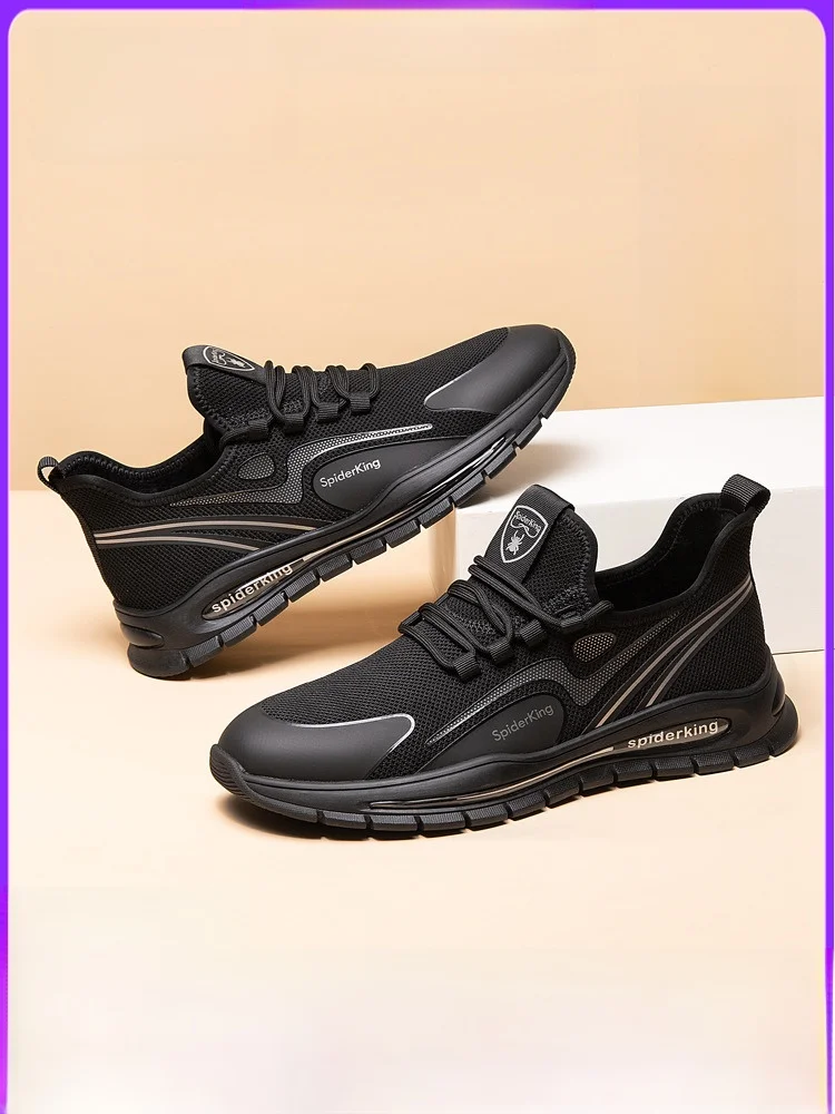 Spider King Men's Shoes Sneaker 2024 Autumn New Casual Middle-Aged Dad Non-Slip Genuine Goods Running Men