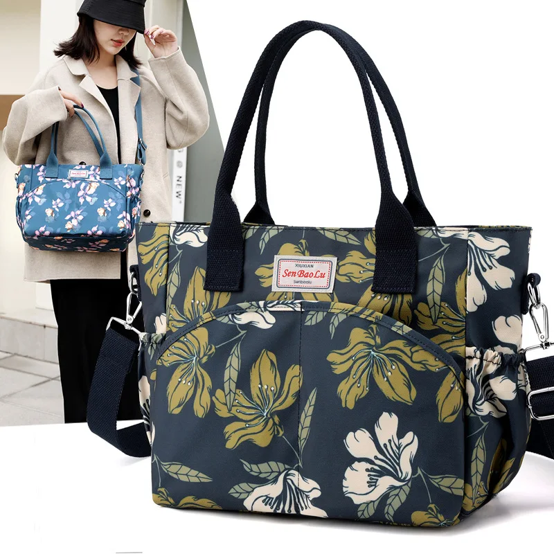 Женская сумка новинка 2023 из ткани Оксфорд для мам ручная нейлоновая через плечо