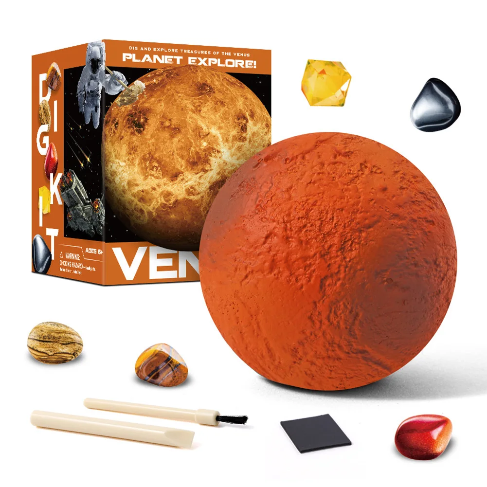 

Digging Fossils Toys Set Archaeological Excavation Solar System Science Planets Exploration Gem Mining Kit Assembly Gifts