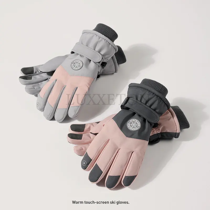 

Winter Cycling Gloves Bicycle Warm Touchscreen Full Finger Thicker Glove Waterproof Outdoor Bike Skiing Motorcycle Riding