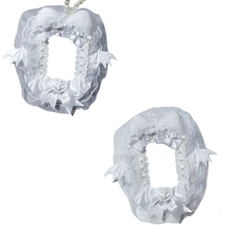 Держатель для фотокарт с кошачьими ушками держатель крыльями ангела и цепочкой