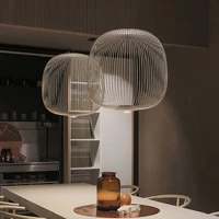 modern foscarini spokes led pendant lamp interior home decor island birdcage light for living room foyer dining room bar kitchen