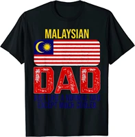 mens vintage malaysian dad malaysia flag design for fathers day t shirt