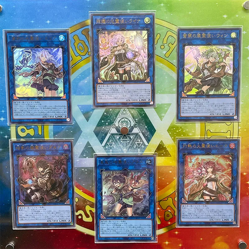 Фото Самодельный Yu-Gi-Oh! Эш Блоссом Снежный Кролик Акриловый Декоративный Блок Уинн, Чародейка Ветра Подставка для карточек Карточка в комплект не входит №5