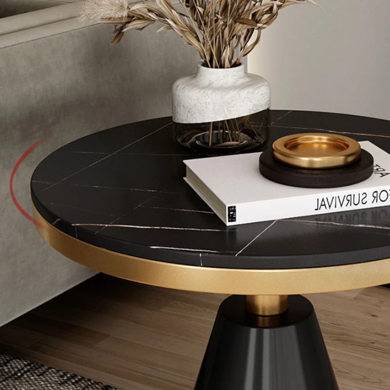 Светильник роскошный журнальный столик простой прикроватный с каменной