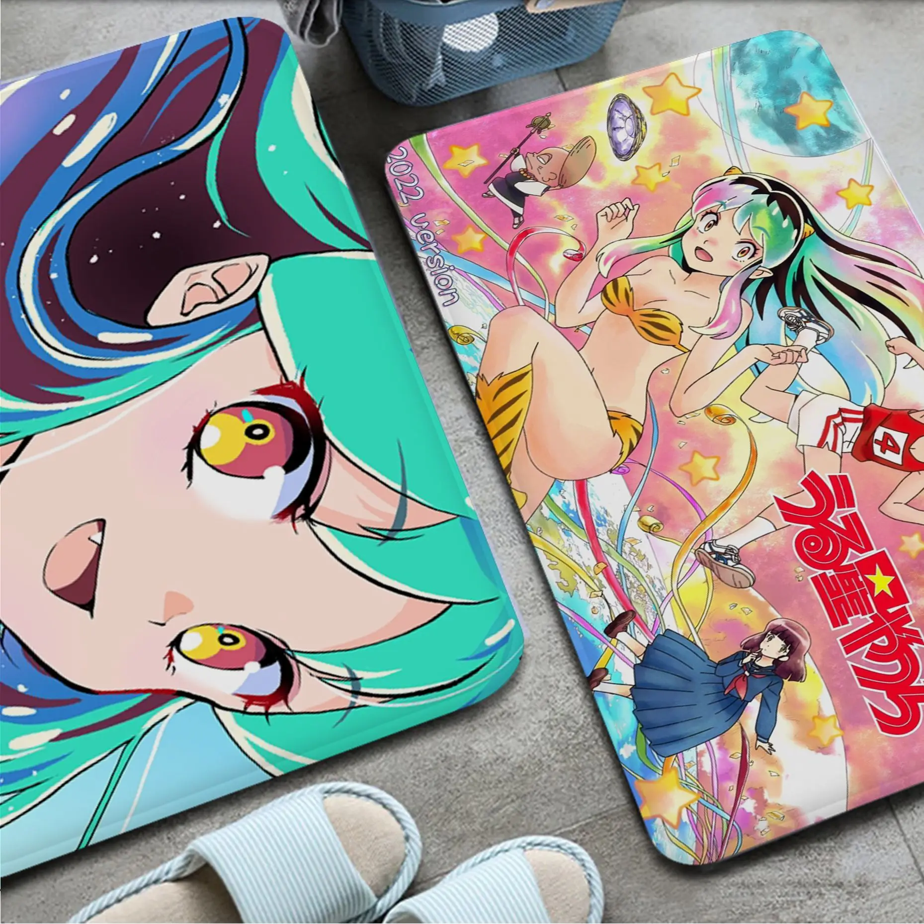 

Urusei Yatsura Floor Mat Nordic Style Home Doormat Bathroom-Toilet Mats Bedroom Welcome Rug