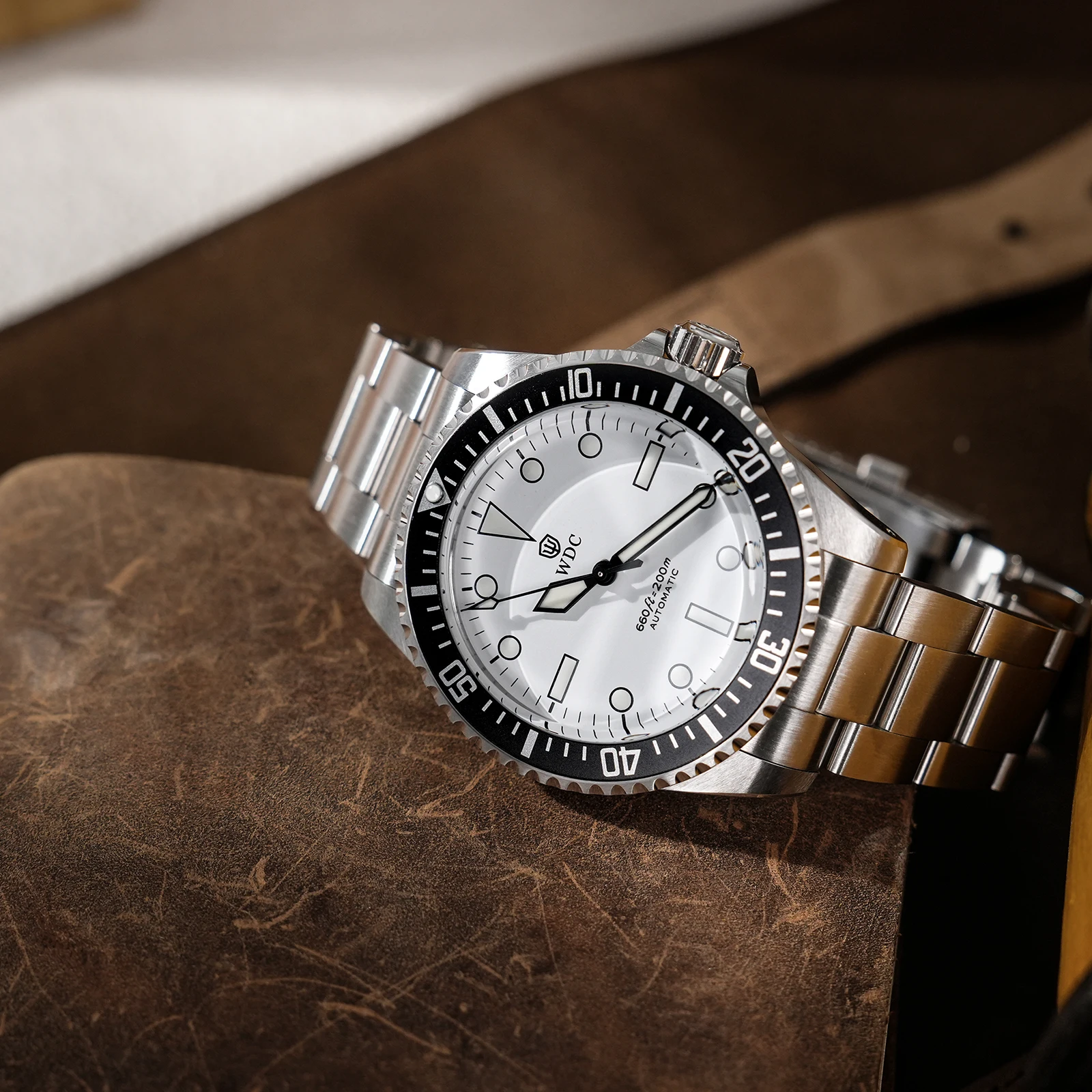 Фото Часы для дайвинга Watchdives WD5513B PT5000 с автоматическим механизмом, сапфировым стеклом, алюминиевым безелем, суперлюминесцентным покрытием и водонепроницаемостью до 200 м. №3