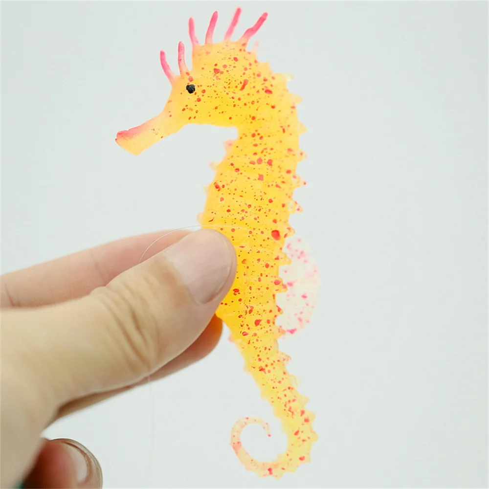 Морская лошадь светится в темноте светящийся Силиконовый домашний декор