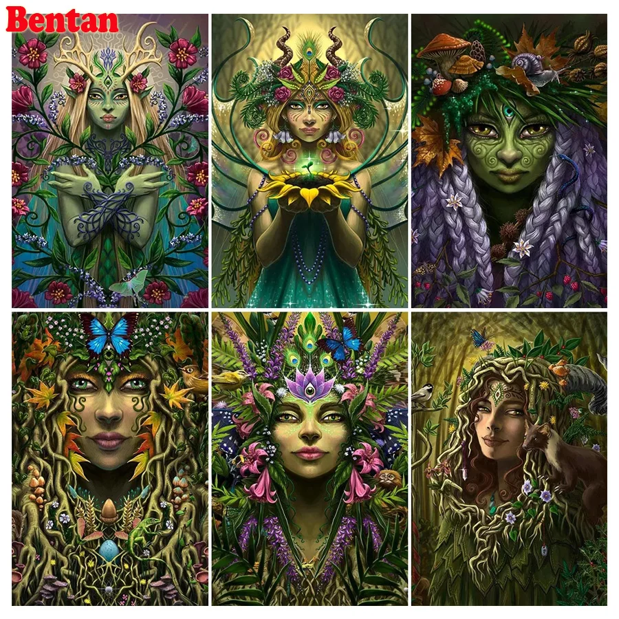 

DIY 5D Diamond Embroidery Cartoon Elves Flower Fairy Mosaic Pictures Of Rhinestones Diamond Painting Cross Stitch Wall Decor