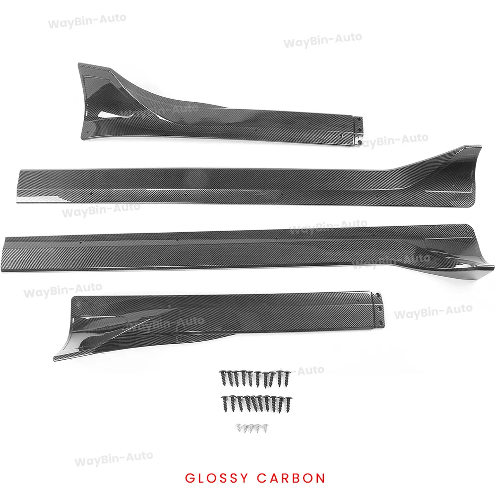 

Комплект кузова автомобиля для Tesla Model 3 Y 2017-2023, Model 3, боковые юбки Highland из углеродного волокна, стиль печати, ABS-пластик, удлинитель, разветвитель