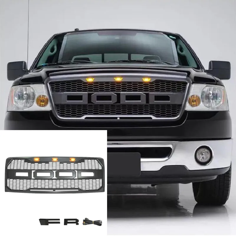 

For F150 Front Grill For F-150 2009 2010 2011 2012 2013 2014 Front Racing Grills Mesh Raptor Style Bumper Grilles