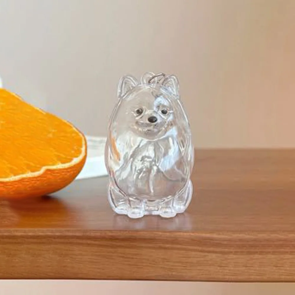 

Прозрачный кулон для хранения меха собаки, капсула для хранения меха, дизайн ручной работы, брелок в форме собаки, аксессуары «сделай сам», контейнер для волос домашних животных