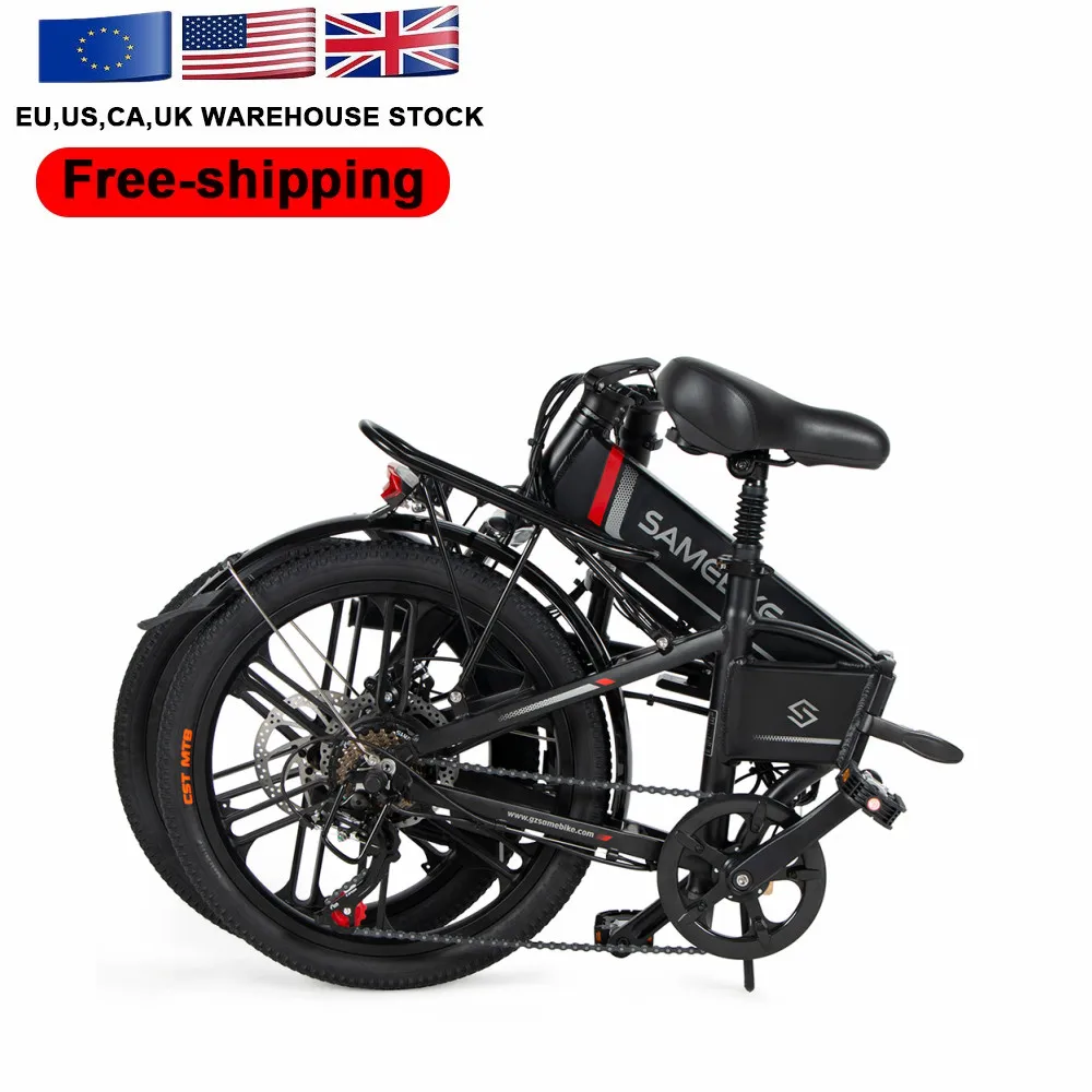 

New Adult 48V 10.4AH Folding Electric Bike Moped With Pedal Drop Shipping EBike